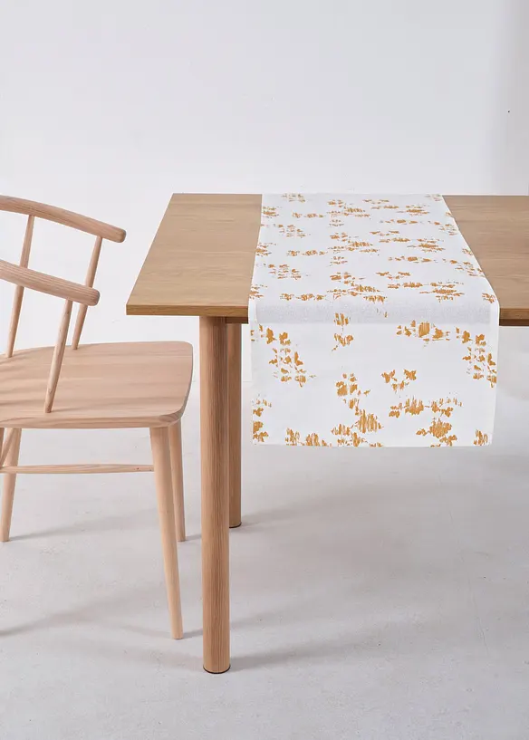 Chemin de table en coton à imprimé brillant, bonprix