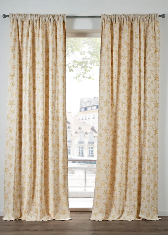 Rideau en jacquard coton (1 pce), bonprix