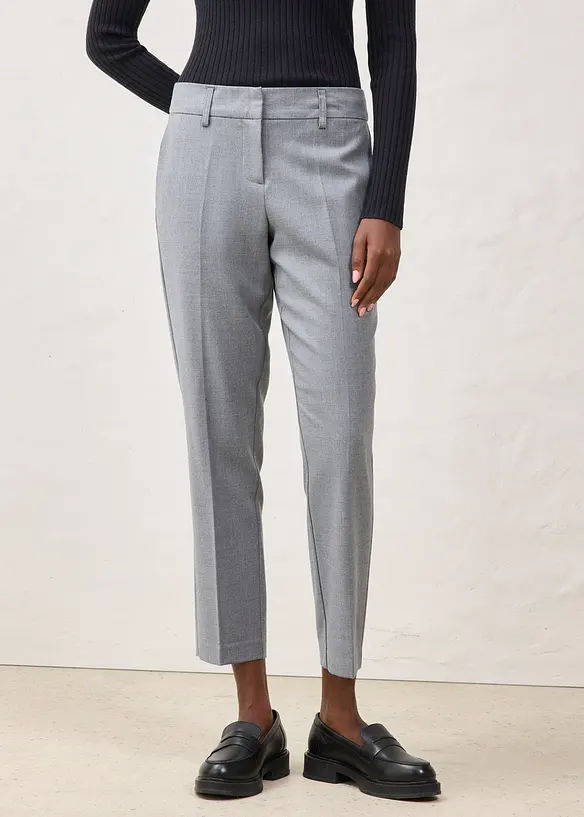 Pantalon étroit en laine mélangée, bonprix