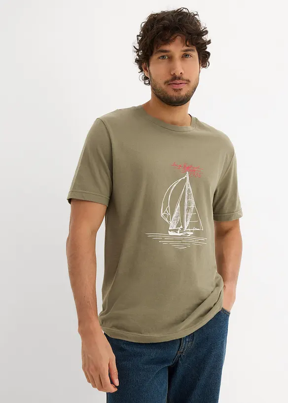 Lot de 2 T-shirts 100% coton, bonprix