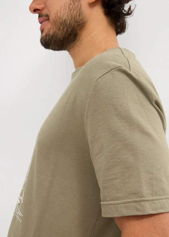 Lot de 2 T-shirts 100% coton, bonprix