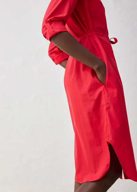 Robe-chemise avec soie, bonprix