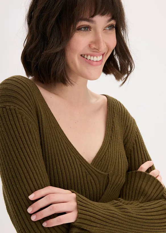 Robe pull en viscose majoritaire, bonprix