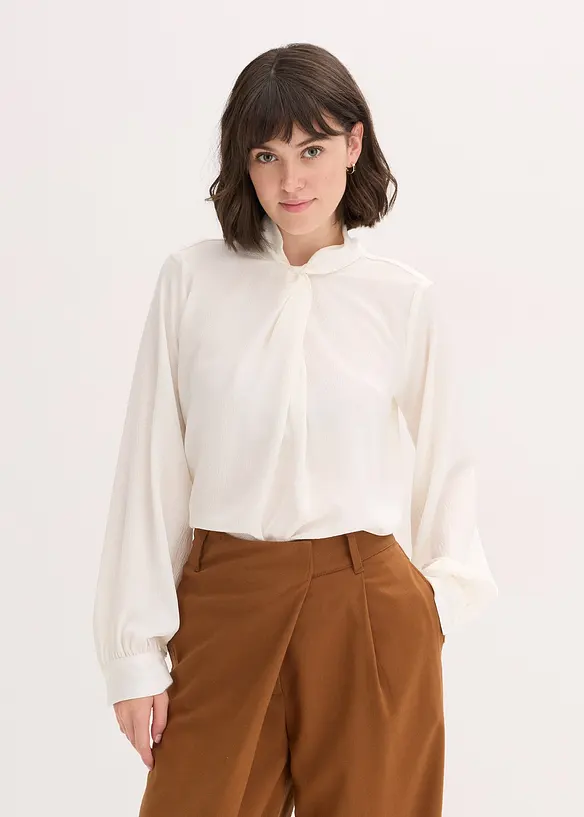 Blouse fluide en satin, bonprix