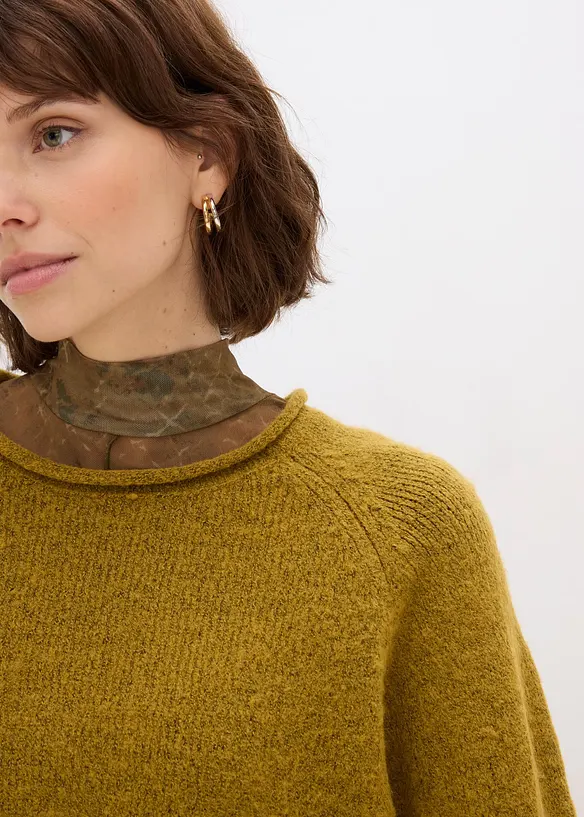 Pull col rond, bonprix