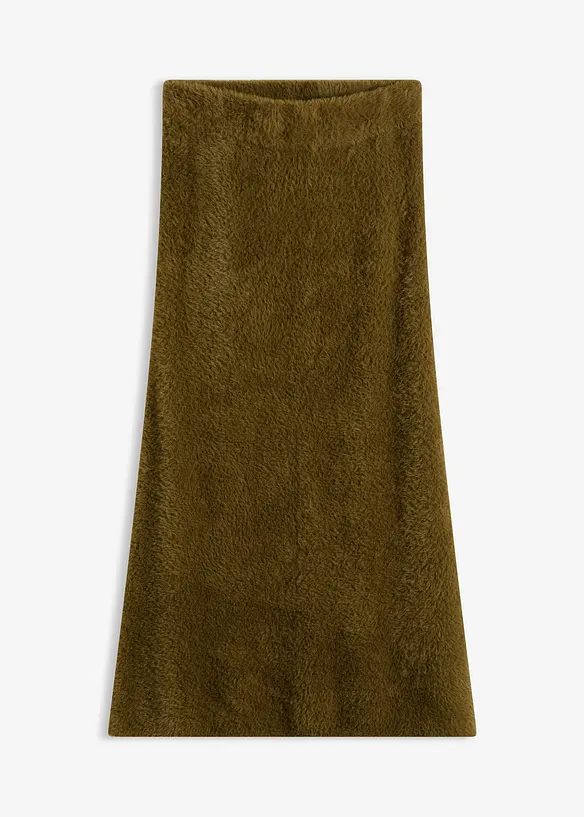 Jupe en maille poilue toute douce, bonprix