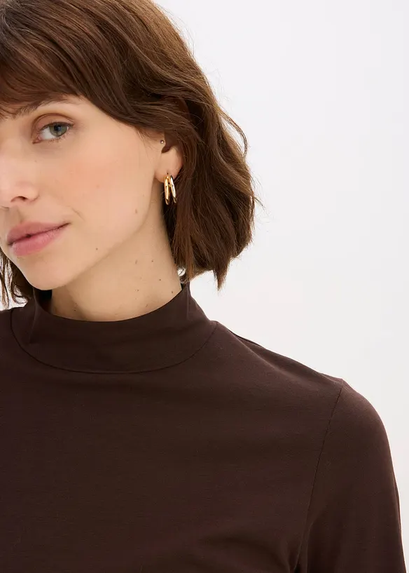 T-shirt manches longues ajusté, bonprix