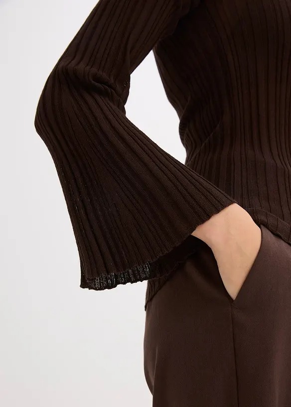 T-shirt en maille semi-transparent, bonprix