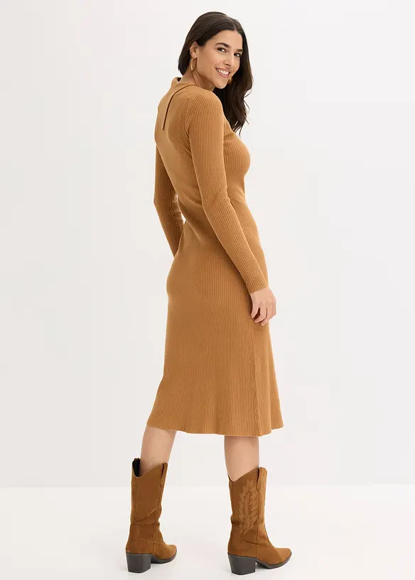 Robe pull fluide en viscose majoritaire, bonprix