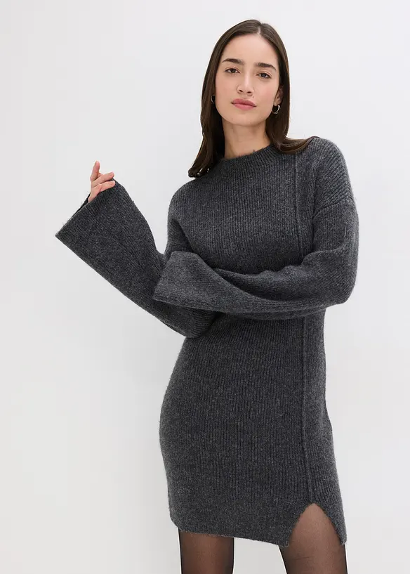 Robe pull courte avec laine, bonprix