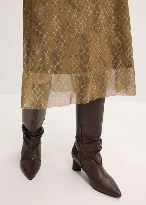 Robe midi en mesh, bonprix