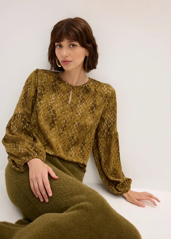 Blouse en satin fluide, bonprix