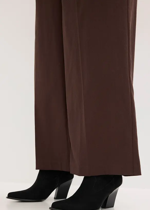 Pantalon large &agrave; pinces, bonprix