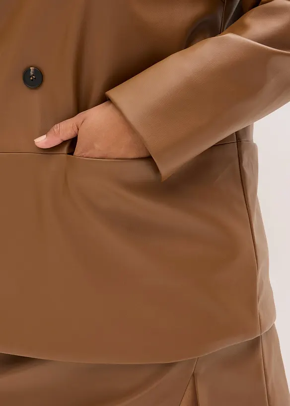 Blazer oversize enduit, bonprix