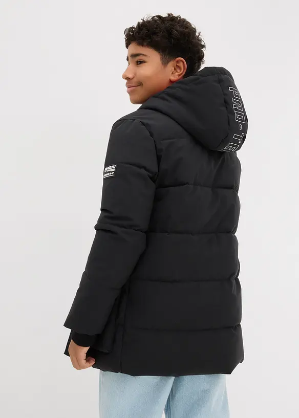 Parka matelassée à capuche et détails sportifs, bonprix