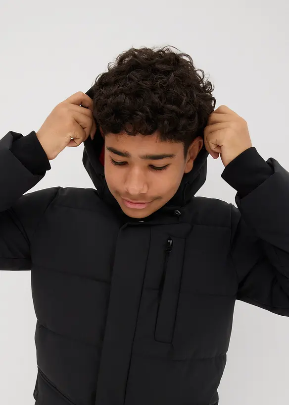 Parka matelassée à capuche et détails sportifs, bonprix