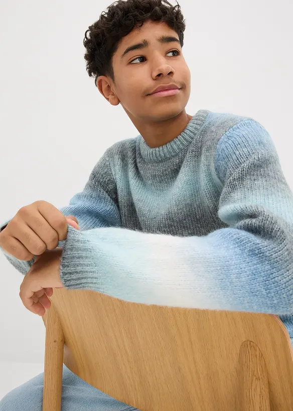 Pull en grosse maille tie & dye, bonprix