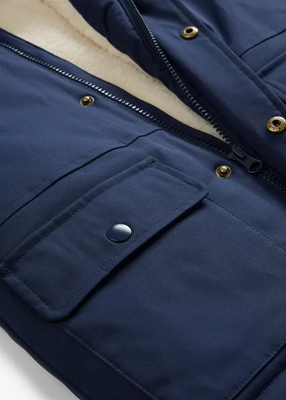 Parka d’hiver déperlante avec doublure en sherpa, bonprix