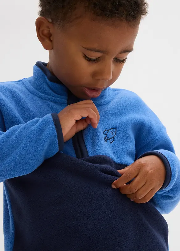 Pull polaire à col zippé, bonprix