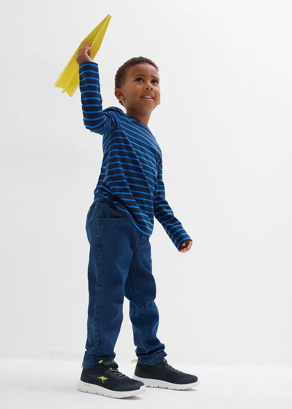 Lot de 3 T-shirts manches longues coton, bonprix