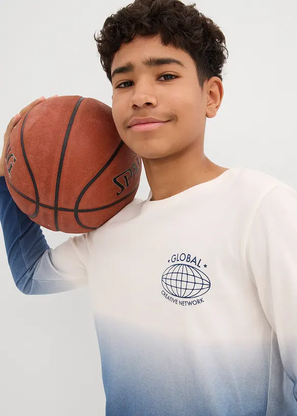 T-shirt manches longues 100% coton, bonprix