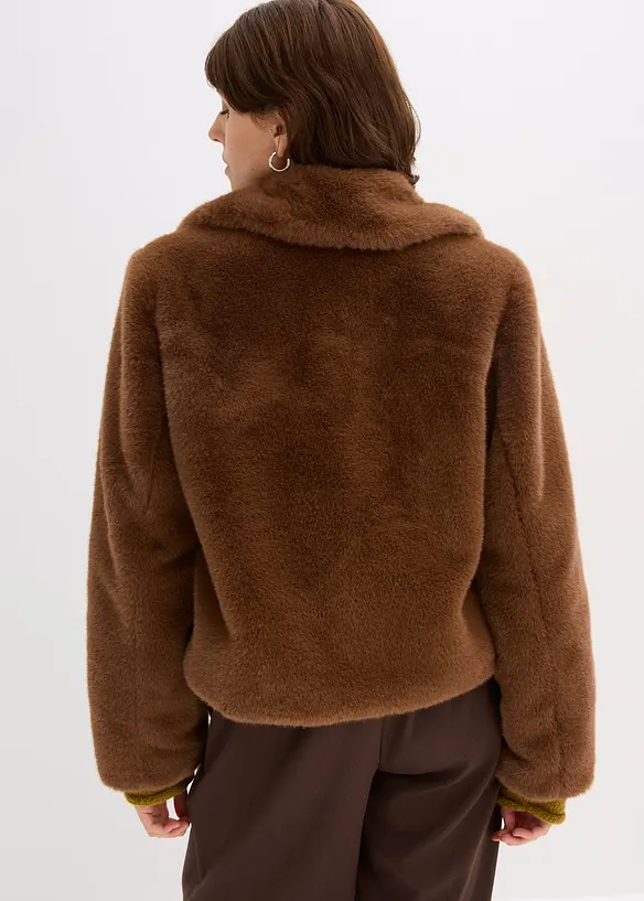 Veste en peluche, bonprix