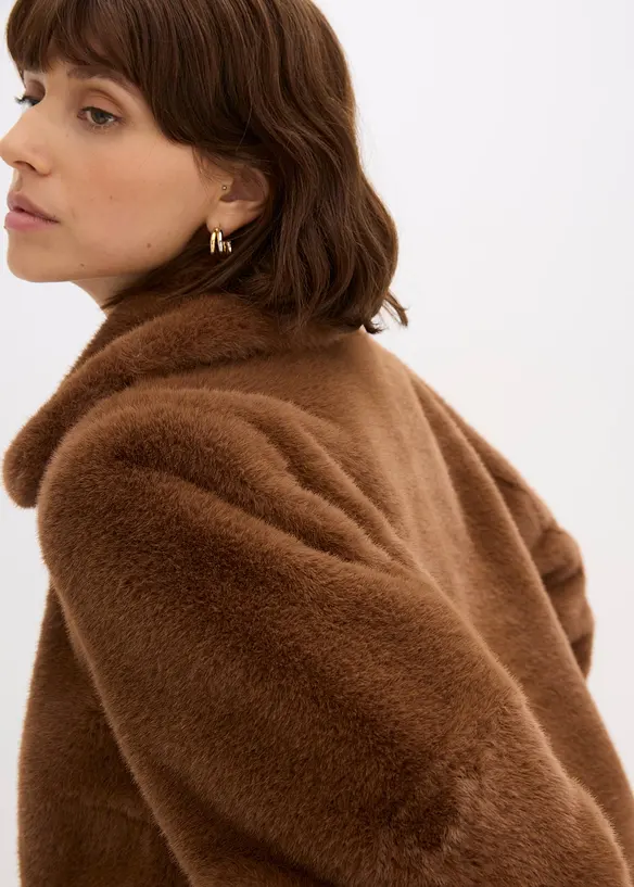 Veste en peluche, bonprix