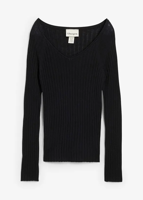 Pull en fine maille de laine mérinos, bonprix