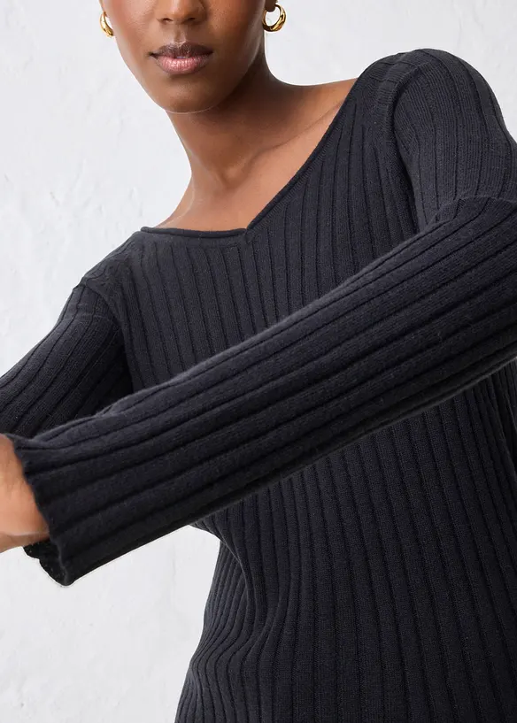 Pull en fine maille de laine mérinos, bonprix