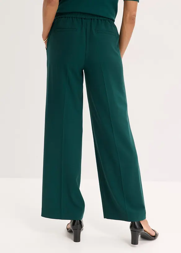 Pantalon large avec ceinture décorative, bonprix