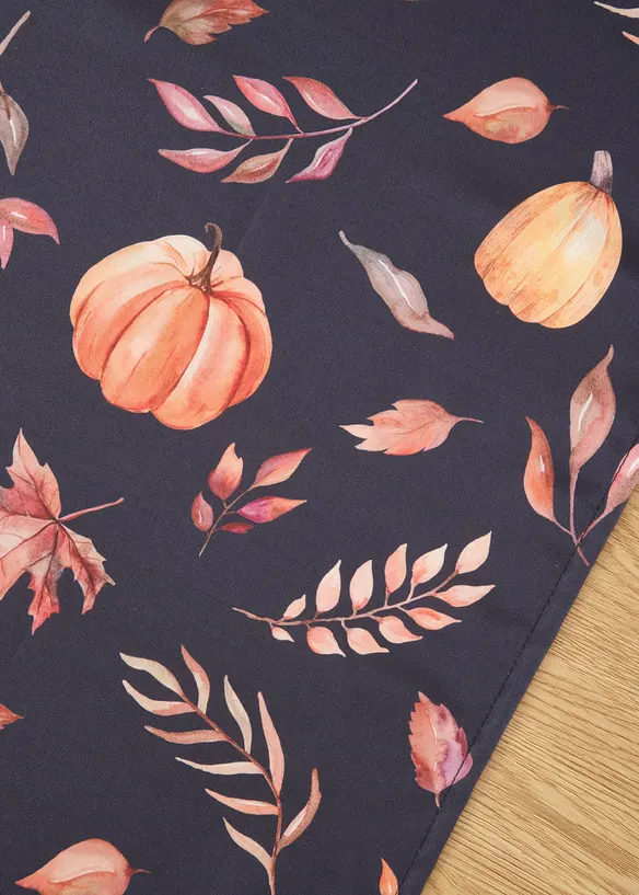 Chemin de table imperméable avec motif citrouille, bonprix