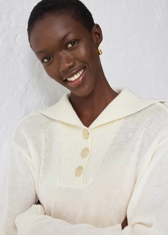 Pull camionneur en laine mérinos, bonprix