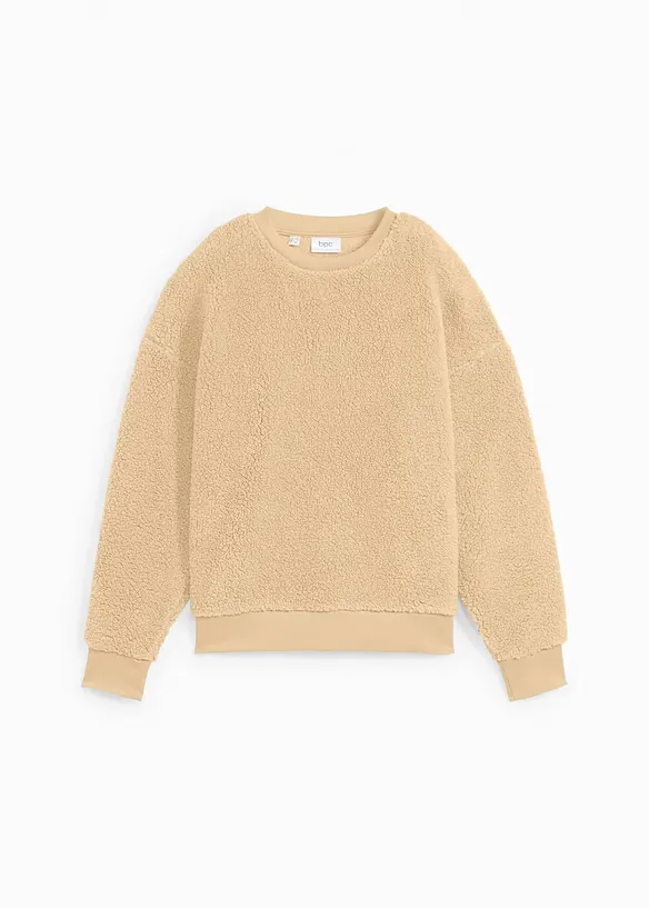Pull en maille sherpa, bonprix