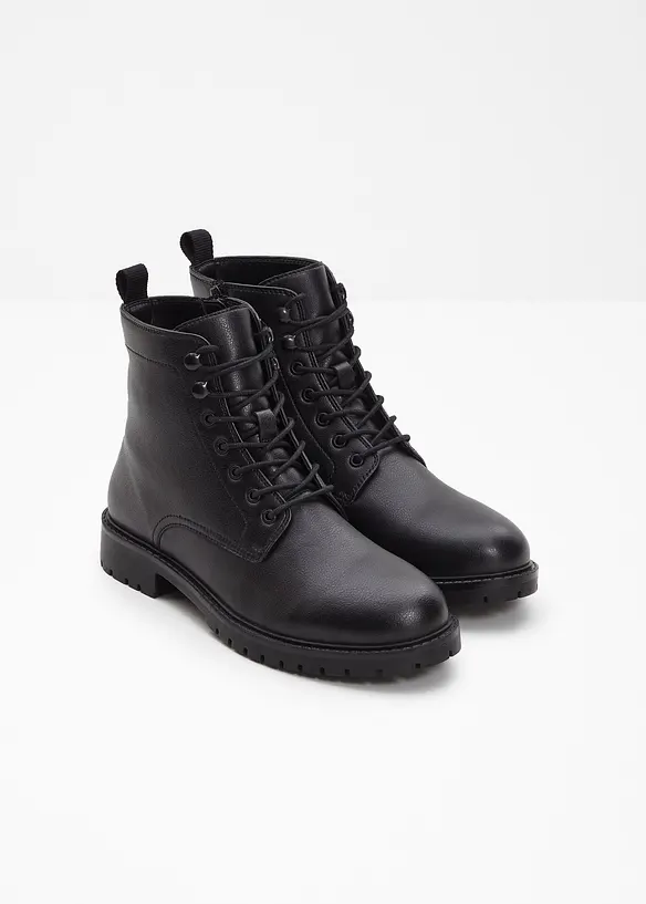 Boots lacées à semelle crantée, bonprix