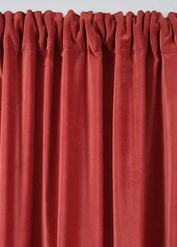 Rideau en velours de coton (1 pce), bonprix