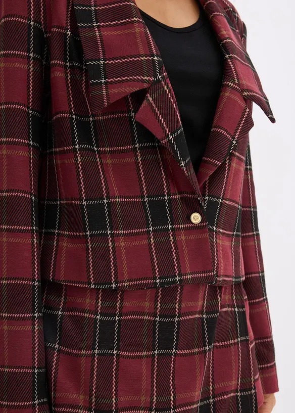 Blazer court avec bouton décoratif, bonprix