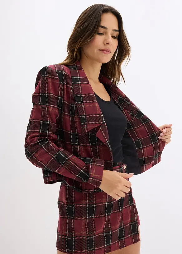 Blazer court avec bouton décoratif, bonprix