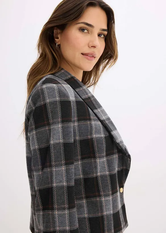 Blazer court avec bouton décoratif, bonprix