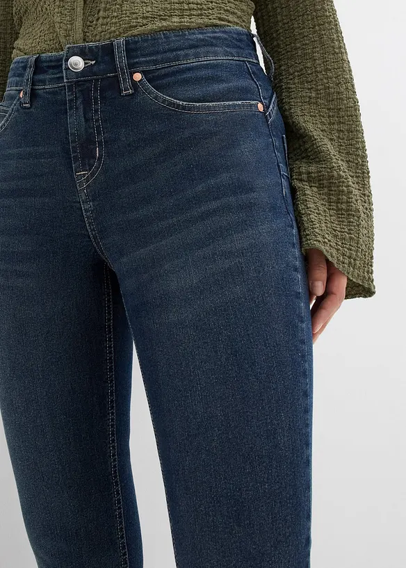 Jean skinny taille mi-haute, extensible, bonprix