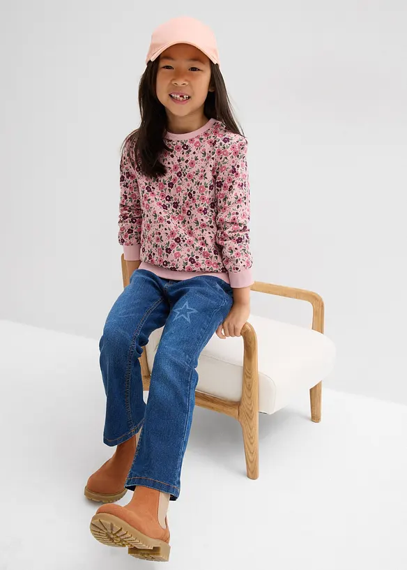 Lot de 2 sweat-shirts 100% coton, bonprix