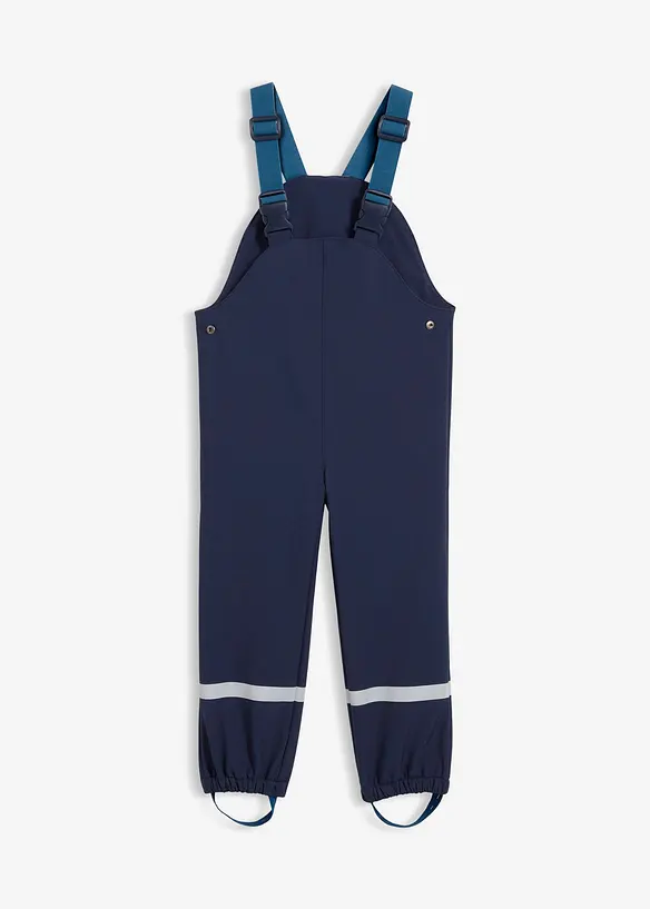 Salopette de pluie thermique en softshell déperlant, bonprix