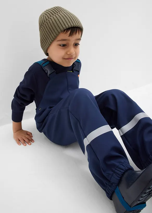 Salopette de pluie thermique en softshell déperlant, bonprix