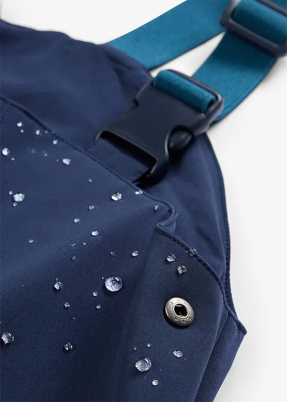 Salopette de pluie thermique en softshell déperlant, bonprix