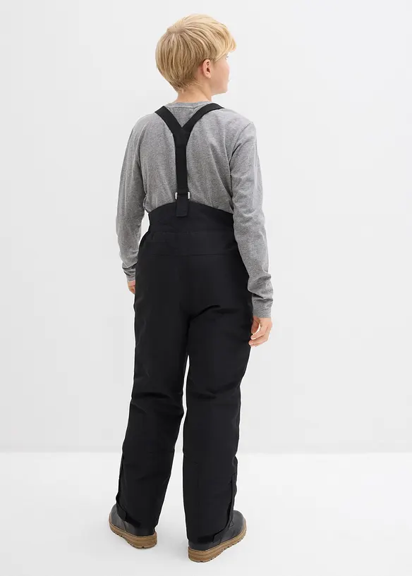 Pantalon de ski imperméable à bretelles et détails réfléchissants, bonprix