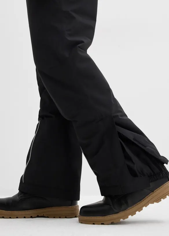 Pantalon de ski imperméable à bretelles et détails réfléchissants, bonprix