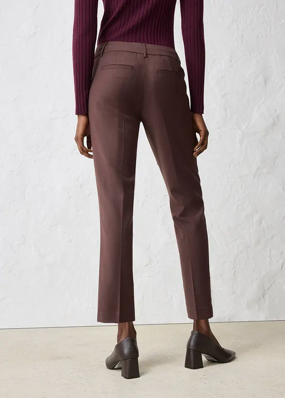 Pantalon étroit en laine mélangée, bonprix
