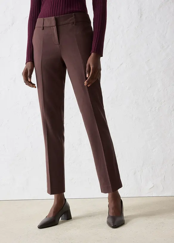 Pantalon étroit en laine mélangée, bonprix