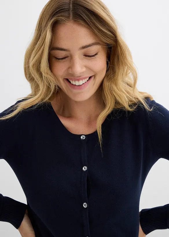 Gilet ajusté en fine maille, bonprix