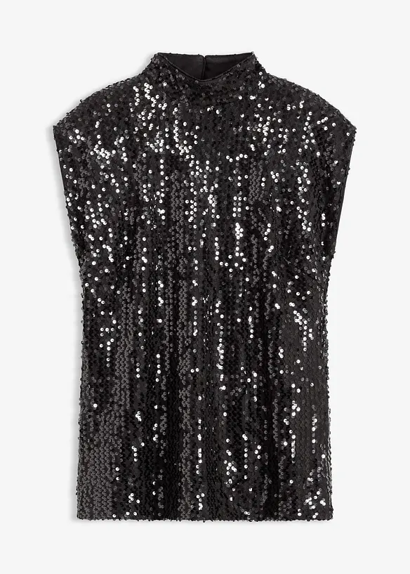 Top à paillettes, bonprix