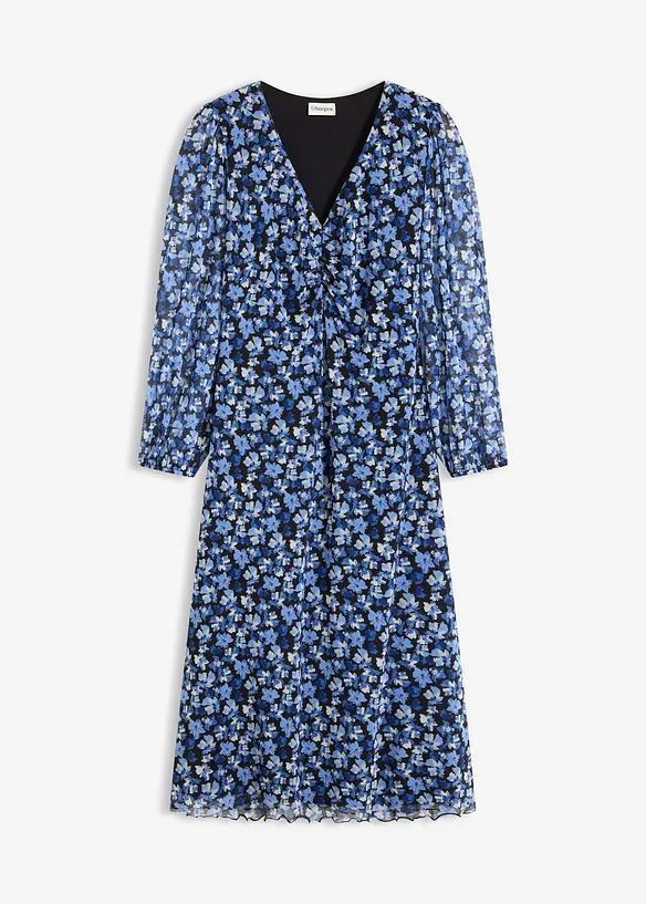 Robe midi en mesh, bonprix